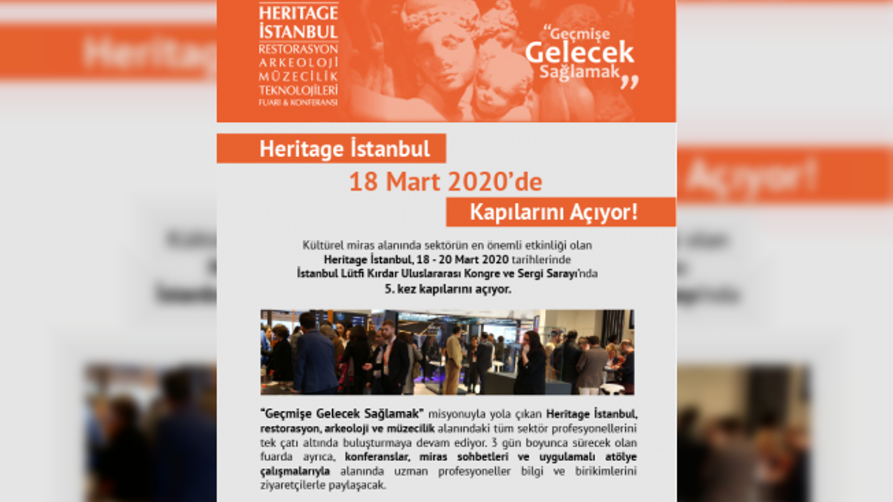 Heritage İstanbul 18 Mart 2020'de  Kapılarını Açıyor