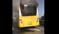 İETT otobüsü yine alev alev yandı