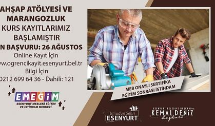 Ahşap Atölyesi ve Marangozluk Kurs Kayıtları Başladı!