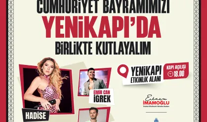 29 Ekim Cumhuriyet Bayramı'nda Ücretsiz Hadise, Emir Can İğrek Konseri