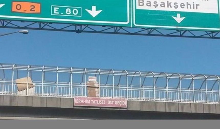 Küçükçekmece İbrahim Tatlıses Yaya Üst Geçidi çalışması